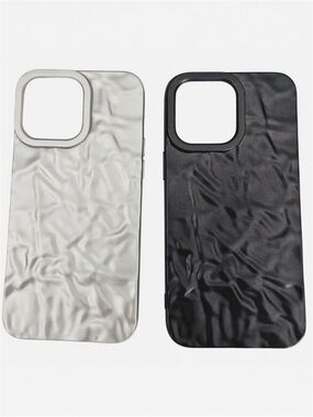 NWT iPhone 14 Plus Case Bundle 2 Metallic Textured Silver & Smoky Purple Ombre